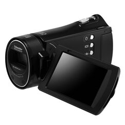 H300 Long Zoom Compact Full HD Camcorder (Black), 3 image